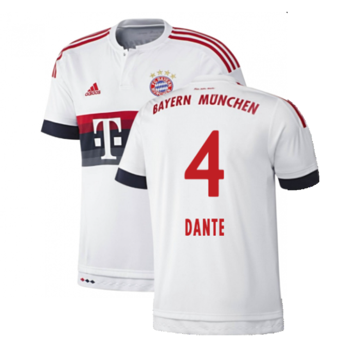 Bayern Munich 2015-16 Away Shirt (2XL) (Good) (Dante 4)