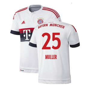 Bayern Munich 2015-16 Away Shirt (2XL) (Good) (Muller 25)_0