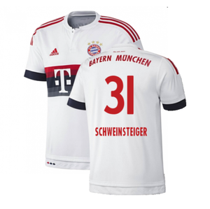 Bayern Munich 2015-16 Away Shirt (2XL) (Good) (Schweinsteiger 31)_0