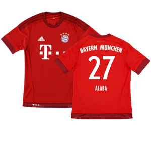 Bayern Munich 2015-16 Home Shirt (S) (Good) (Alaba 27)_0