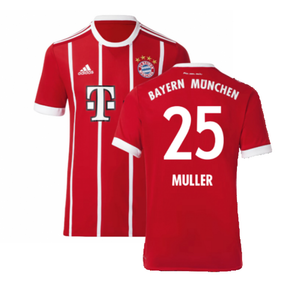 Bayern Munich 2017-18 Home Shirt (Excellent) (Muller 25)_0