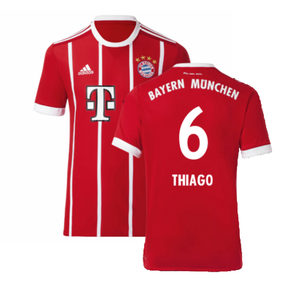 Bayern Munich 2017-18 Home Shirt (Excellent) (Thiago 6)_0