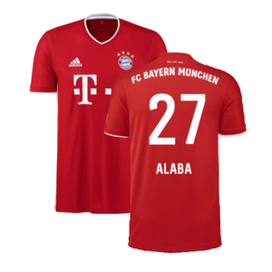 Bayern Munich 2020-21 Home Shirt (L) (Mint) (ALABA 27)_0