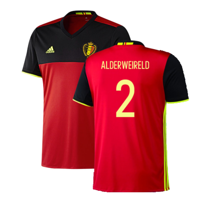 2016-2017 Belgium Home Adidas Football Shirt (xl) (Good) (Alderweireld 2)