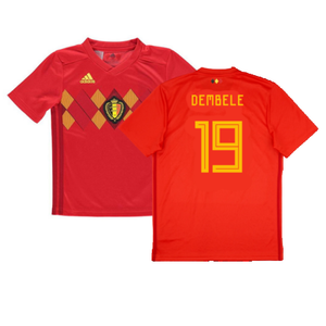 Belgium 2018-19 Home Shirt (XL) (Good) (Dembele 19)_0