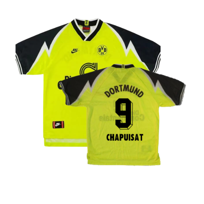 Borussia Dortmund 1995-96 Home Shirt (XS) (Excellent) (Chapuisat 9)