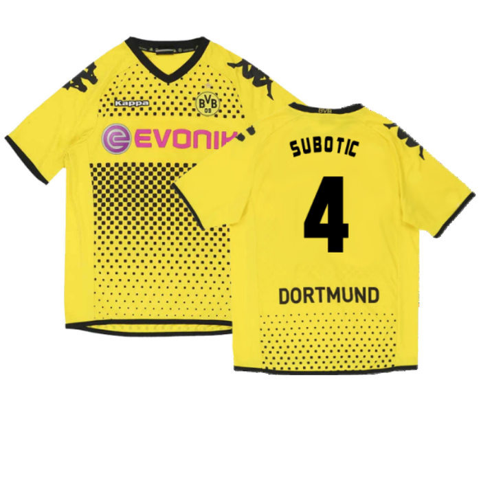 Borussia Dortmund 2011-12 Home Shirt (L) (Very Good) (Subotic 4)