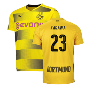 Borussia Dortmund 2017-18 Home Shirt (S) (Very Good) (Kagawa 23)_0