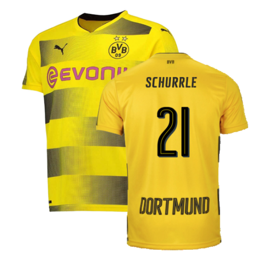 Borussia Dortmund 2017-18 Home Shirt (S) (Very Good) (Schurrle 21)_0