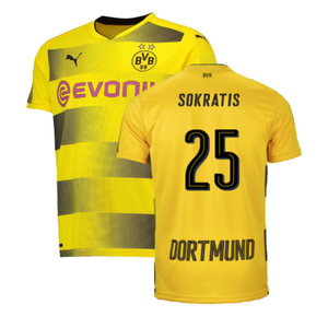 Borussia Dortmund 2017-18 Home Shirt (S) (Very Good) (Sokratis 25)_0