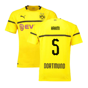 Borussia Dortmund 2018-19 European/Cup Home Shirt (L) (Very Good) (Hakimi 5)_0