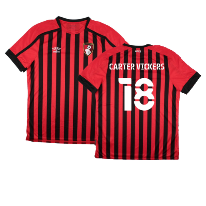 Bourenmouth 2021-22 Home Shirt (Sponsorless) (XL) (Very Good) (Carter Vickers 18)