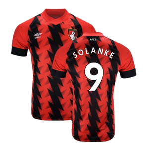 Bournemouth 2022-23 Home Shirt (Sponsorless) (XXL) (SOLANKE 9) (Mint)_0