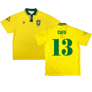 Brazil 1991-93 Home Shirt (S) (Good) (Cafu 13)_0