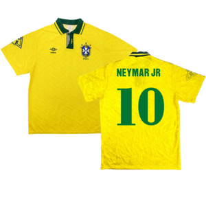 Brazil 1991-93 Home Shirt (S) (Good) (Neymar Jr 10)_0