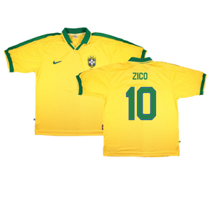 Brazil 1997-98 Home Shirt (XL) (Very Good) (ZICO 10)_0