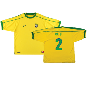 Brazil 1998-00 Home Shirt (Excellent) (Cafu 2)_0