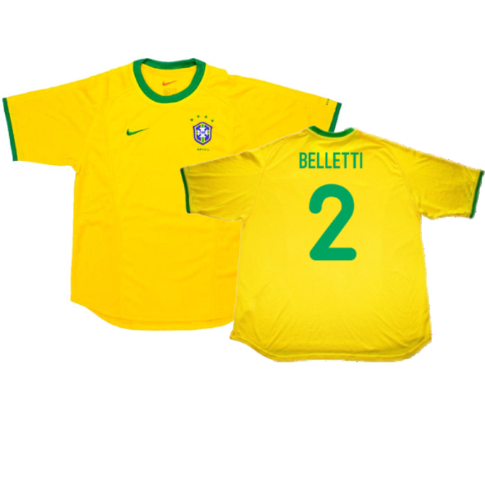 Brazil 2000-02 home Shirt (Excellent) (Belletti 2)