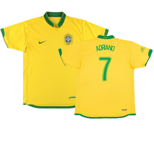 Brazil 2006-08 Home Shirt (L) (Excellent) (Adriano 7)_0