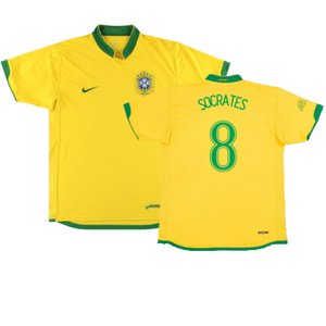 Brazil 2006-08 Home Shirt (L) (Excellent) (SOCRATES 8)_0