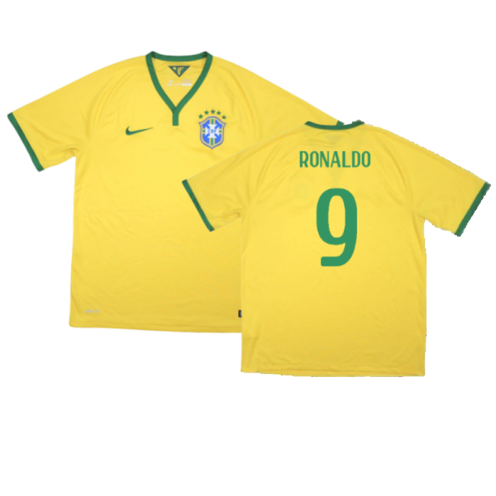 Brazil 2014-15 Home Shirt (Excellent) (Ronaldo 9)