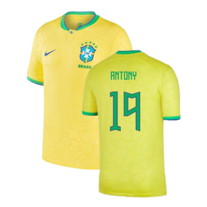 Brazil 2022-23 Home Shirt (Baby) (3-6 months) (Excellent) (Antony 19)_0