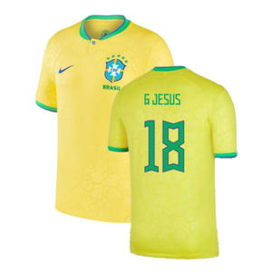 Brazil 2022-23 Home Shirt (Baby) (3-6 months) (Excellent) (G Jesus 18)_0