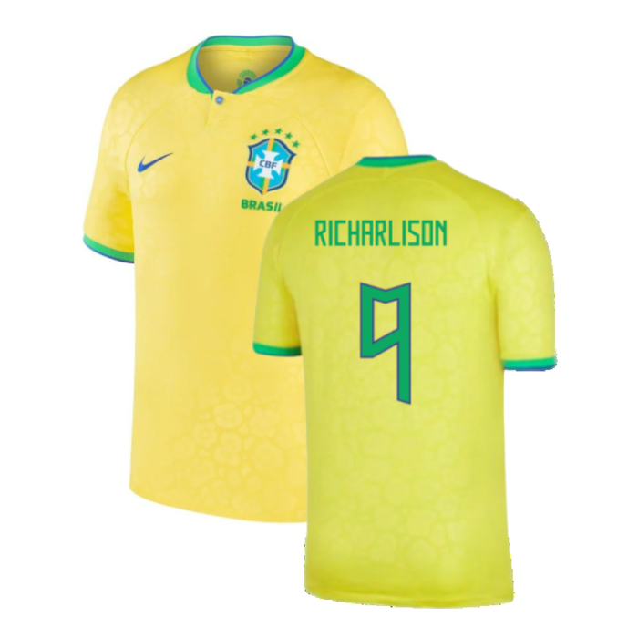 Brazil 2022-23 Home Shirt (Baby) (3-6 months) (Excellent) (Richarlison 9)