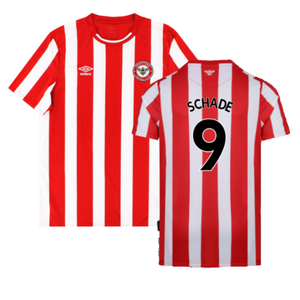 Brentford 2021-23 Home Shirt (XXL) (Mint) (Schade 9)_0