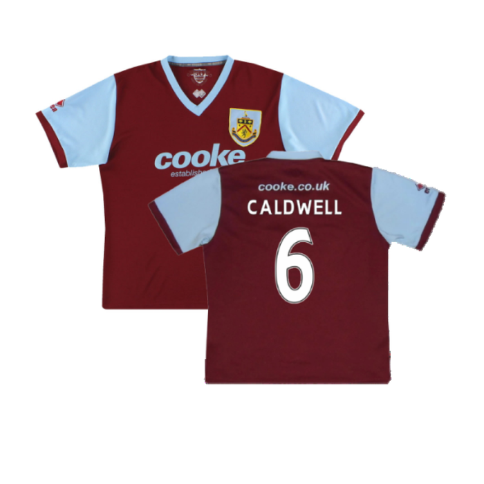 Burnley 2009-10 Home Shirt (XL) (Excellent) (Caldwell 6)