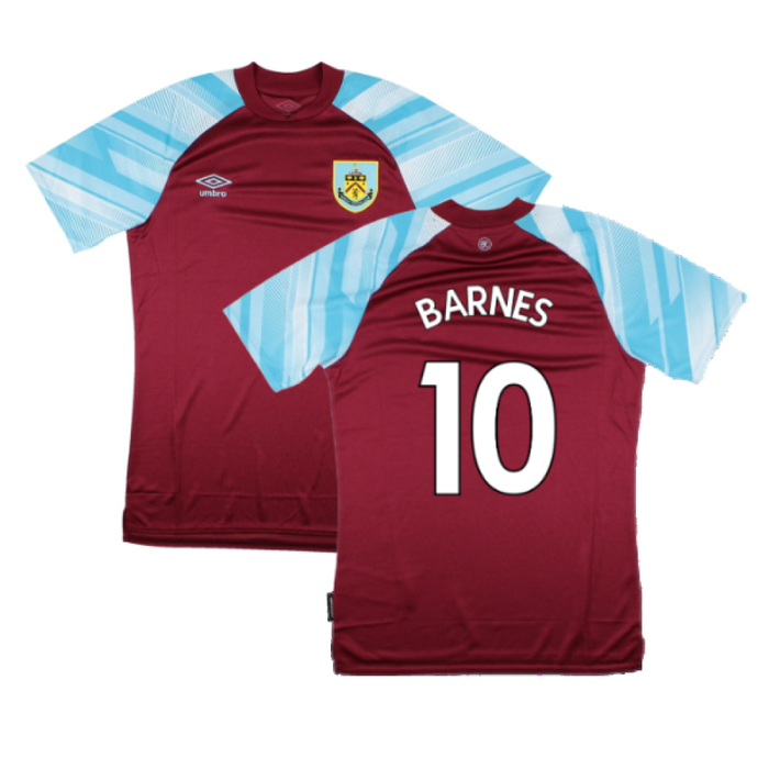 Burnley 2021-22 Home Shirt (Sponsorless) (XL) (BARNES 10) (Mint)