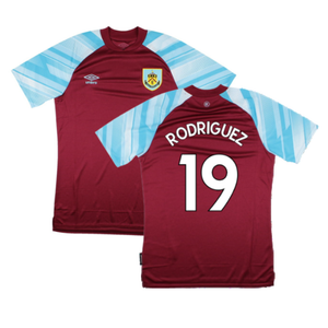 Burnley 2021-22 Home Shirt (Sponsorless) (M) (RODRIGUEZ 19) (Mint)_0