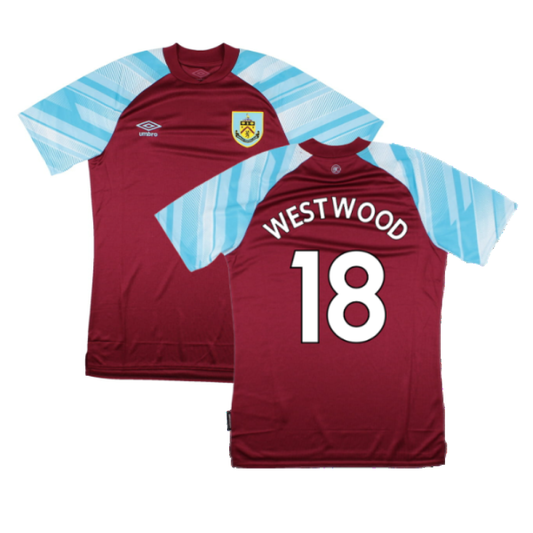 Burnley 2021-22 Home Shirt (Sponsorless) (S) (WESTWOOD 18) (Mint)_0