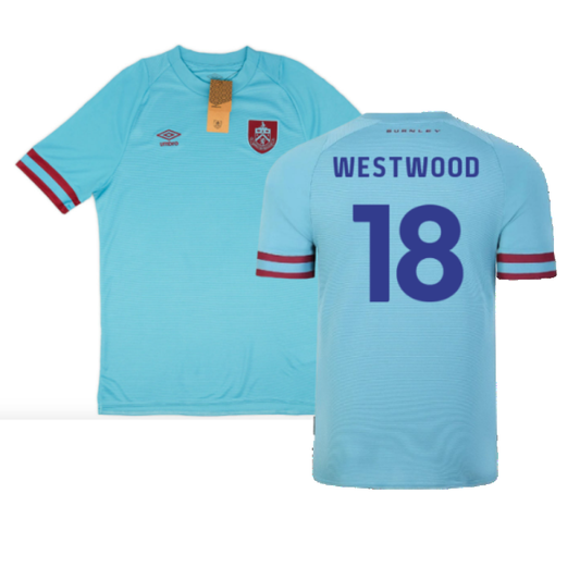 Burnley 2022-23 Away Shirt (Sponsorless) (M) (Mint) (WESTWOOD 18)_0