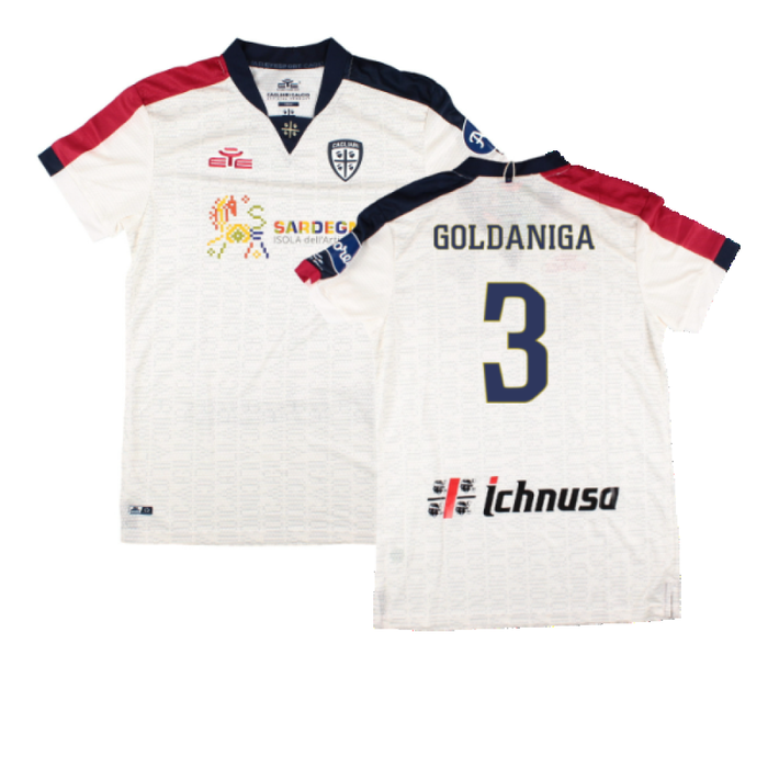 Cagliari 2022-23 Away Shirt (S) (Goldaniga 3) (BNWT)