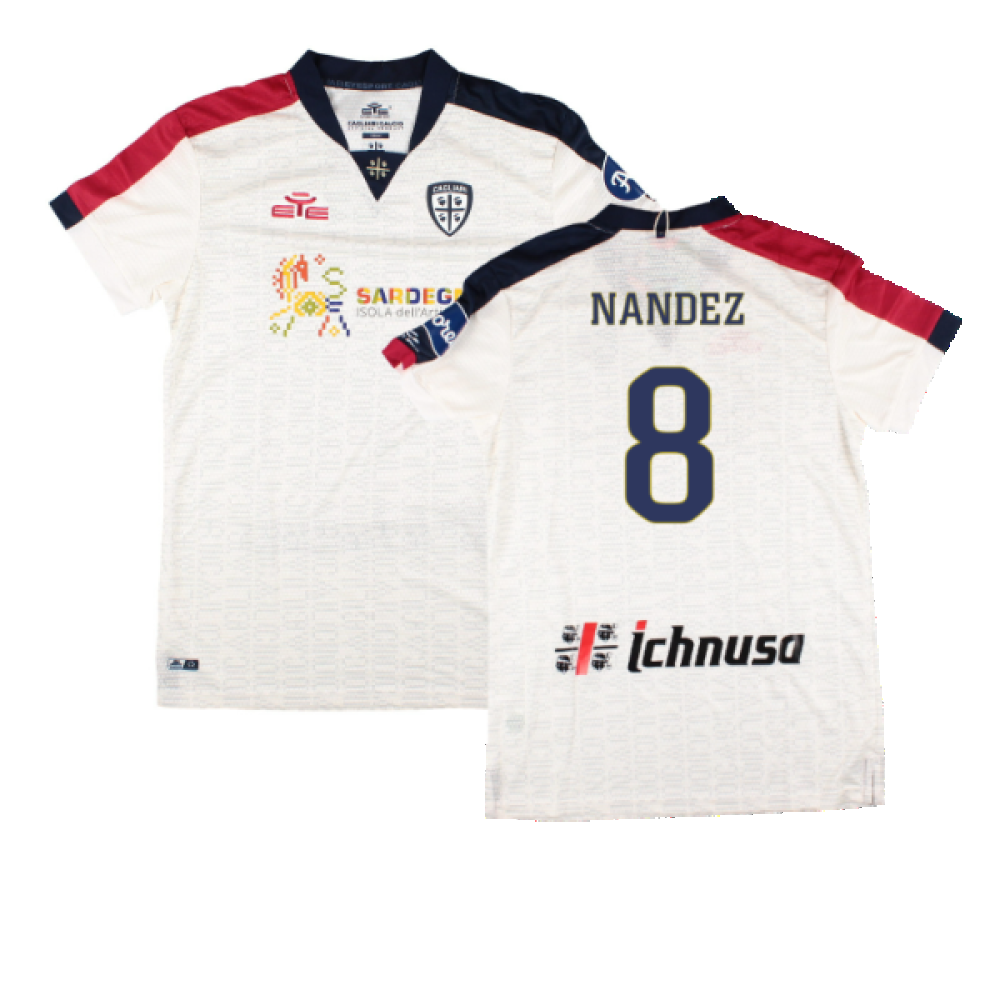 Cagliari 2022-23 Away Shirt (S) (Nandez 8) (BNWT)_0