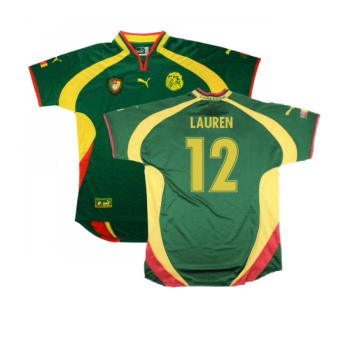 Cameroon 2000-02 Home Shirt (XL) (Very Good) (Lauren 12)