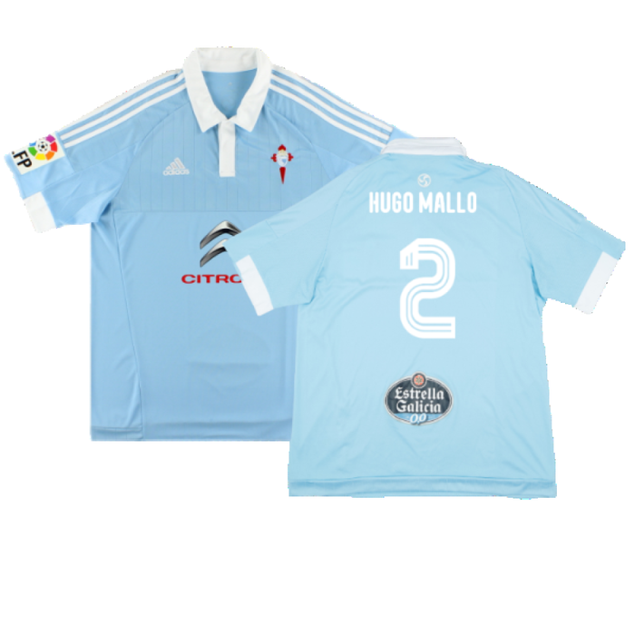 Celta Vigo 2015-16 Home Shirt (S) (Excellent) (Hugo Mallo 2)