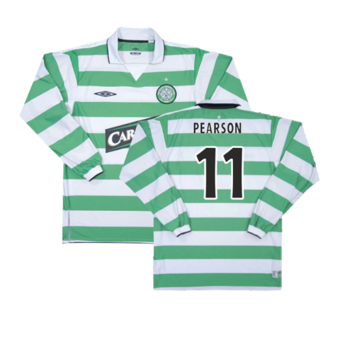 Celtic 2004-05 Home Long Sleeve Shirt (XXL) (Excellent) (Pearson 11)