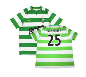 Celtic 2008-10 Home Shirt (M) (Good) (Nakamura 25)_0