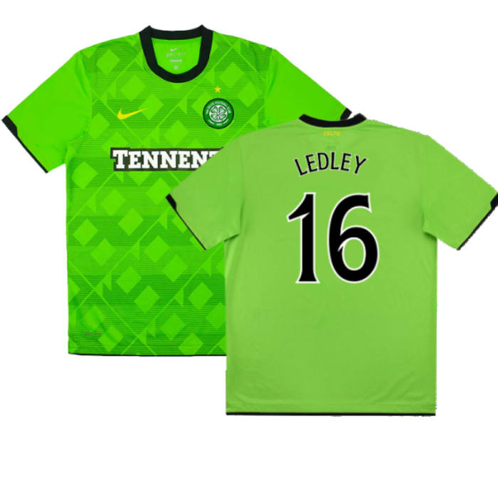 Celtic 2010-11 Away Shirt (XL) (Mint) (Ledley 16)