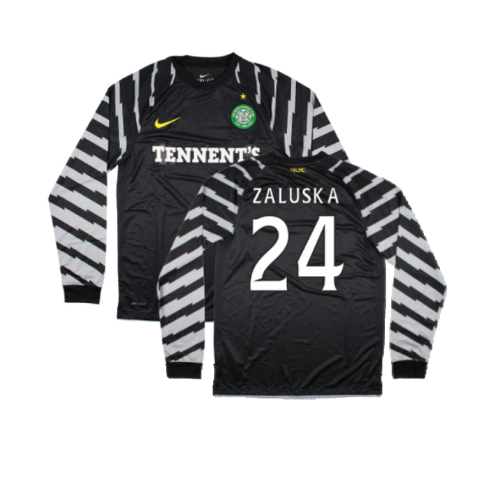 Celtic 2010-11 Goalkeeper Long Sleeve Shirt (M) (Mint) (Zaluska 24)