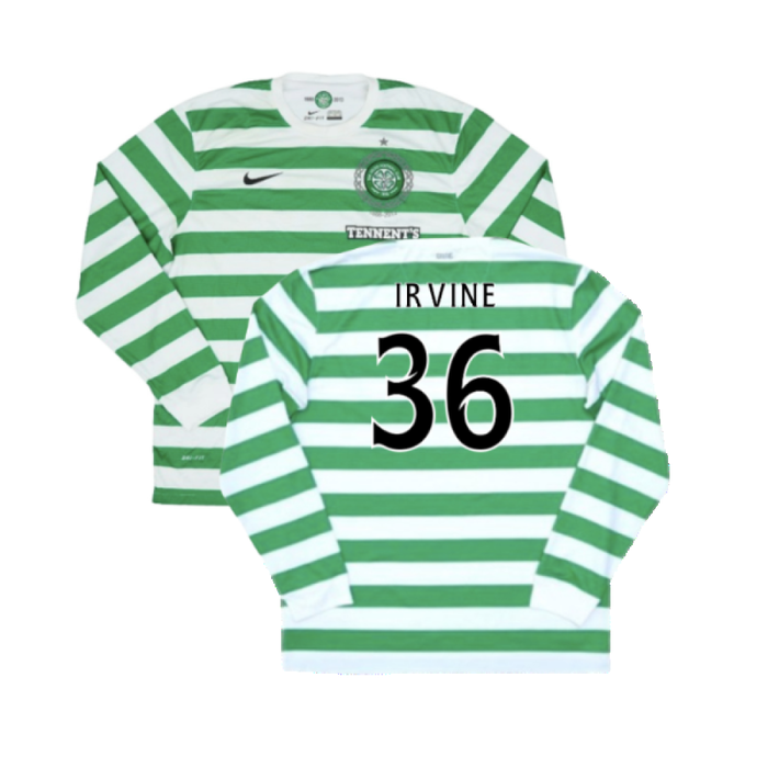 Celtic 2012-13 Long Sleeved Home Shirt (XL) (Excellent) (Irvine 36)