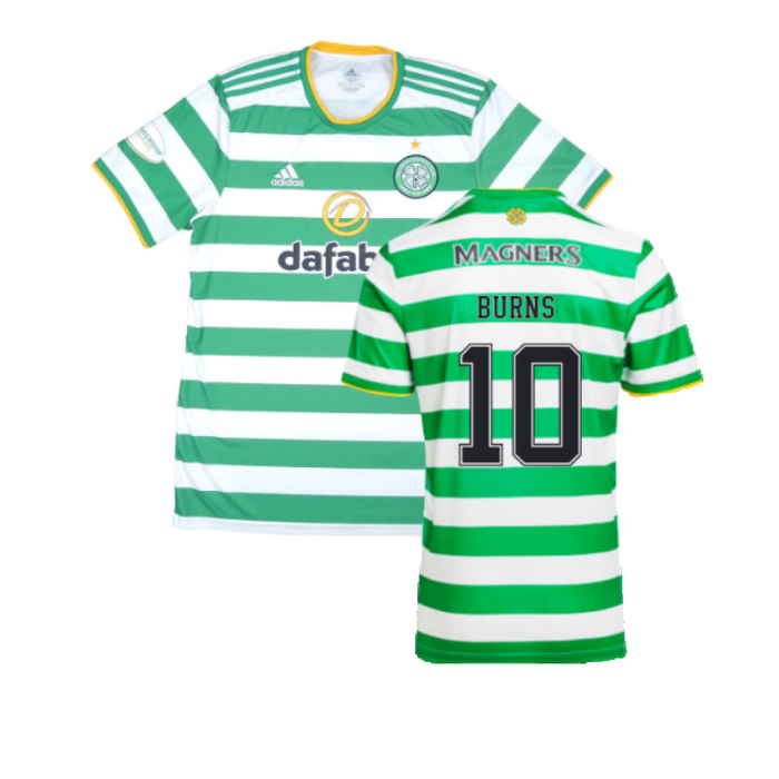 Celtic 2020-21 Home Shirt (L) (Mint) (BURNS 10)