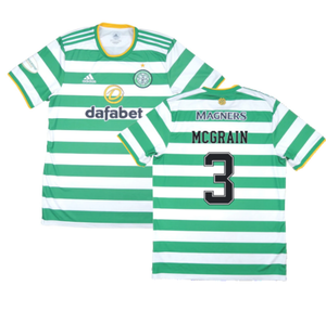 Celtic 2020-21 Home Shirt (XL) (Mint) (MCGRAIN 3)_0