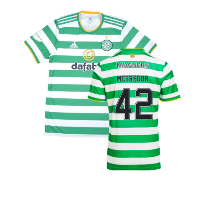 Celtic 2020-21 Home Shirt (L) (Mint) (MCGREGOR 42)