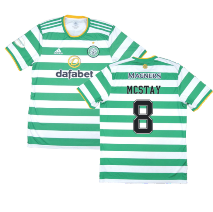 Celtic 2020-21 Home Shirt (XL) (Mint) (MCSTAY 8)