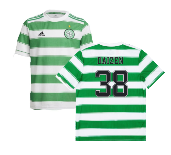 Celtic 2021-22 Home Shirt (Sponsorless) (L) (DAIZEN 38) (Good)