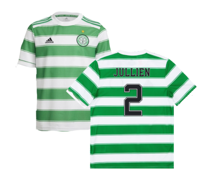 Celtic 2021-22 Home Shirt (Sponsorless) (L) (JULLIEN 2) (Good)