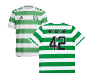 Celtic 2021-22 Home Shirt (Sponsorless) (L) (McGREGOR 42) (Good)_0